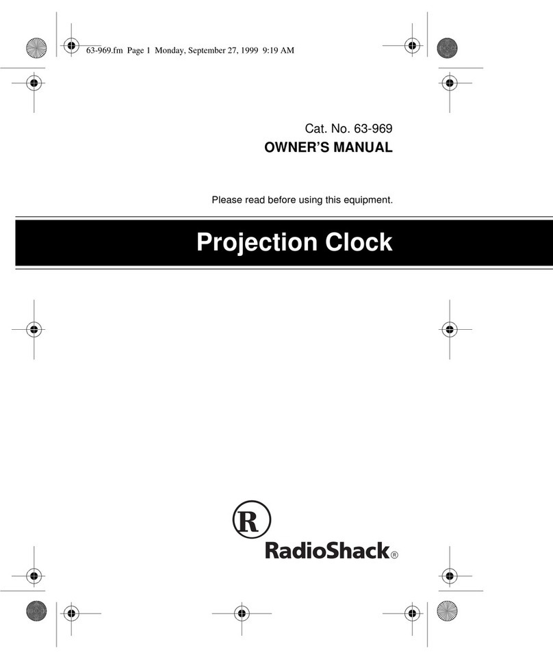Radio Shack 63-969 User manual