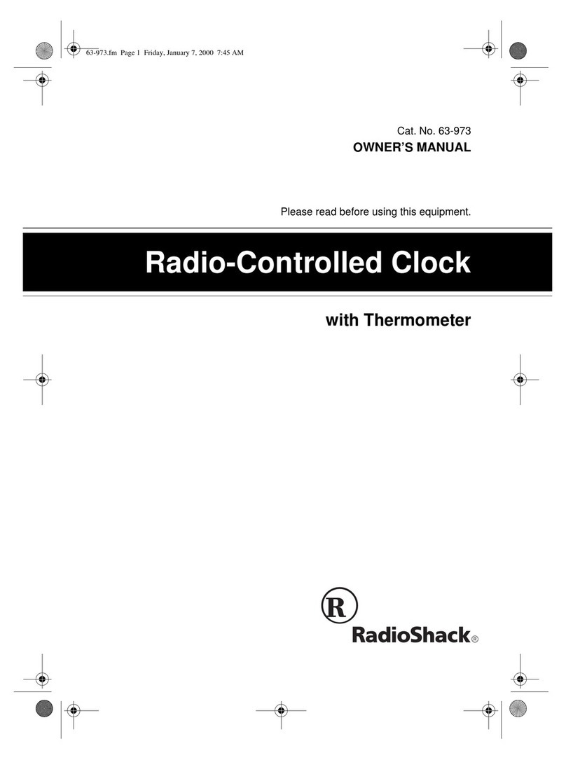 Radio Shack 63-973 User manual