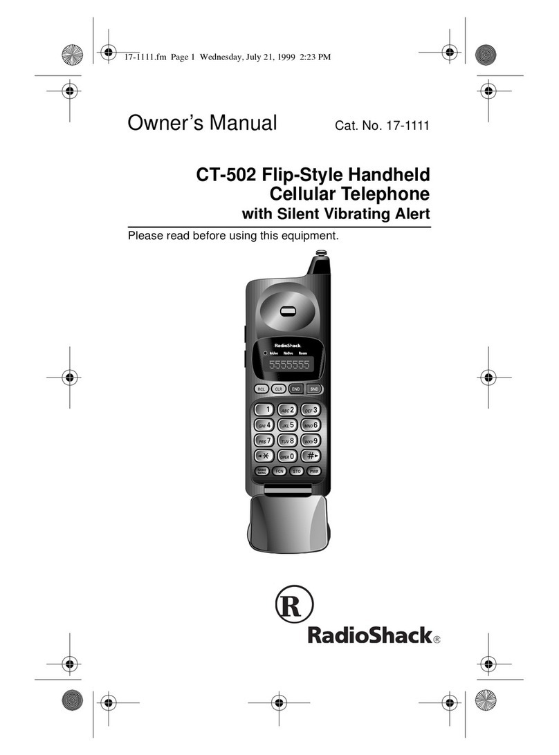 Radio Shack CT-502 User manual