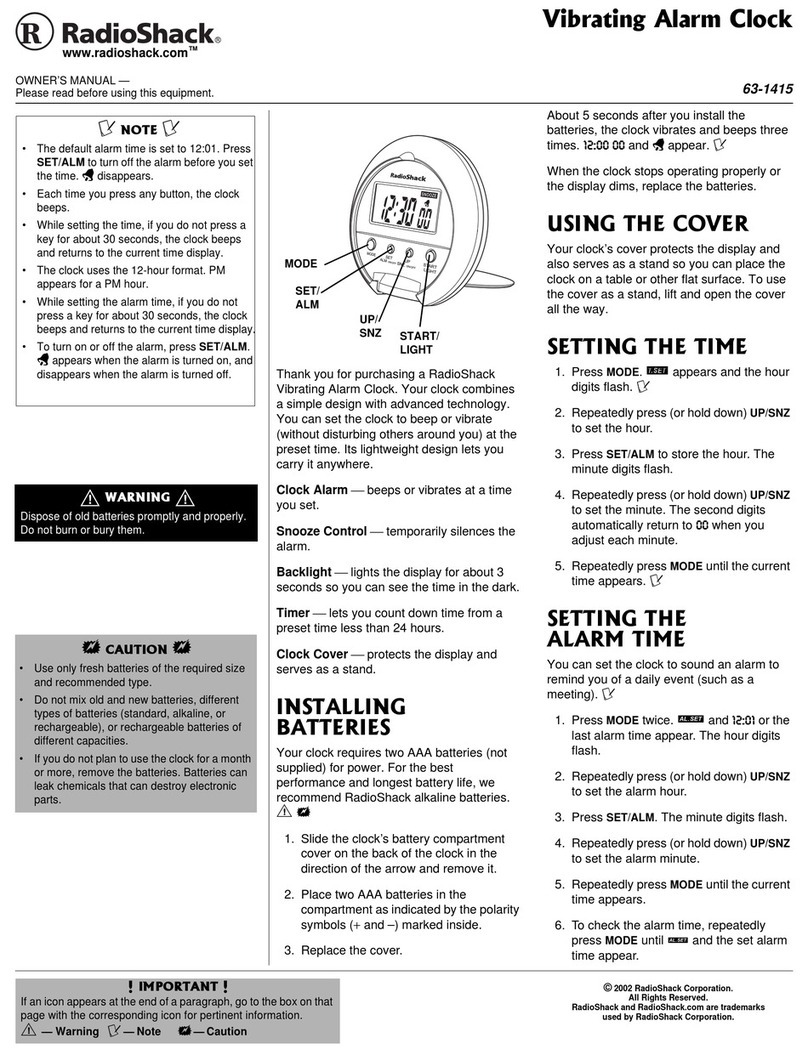 Radio Shack 63-1415 owner's manual Radio Shack 63-1415 owner's manual