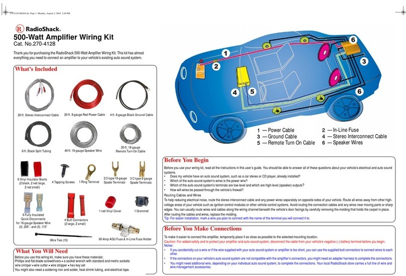 Radio Shack 270-4128 Connecting guide