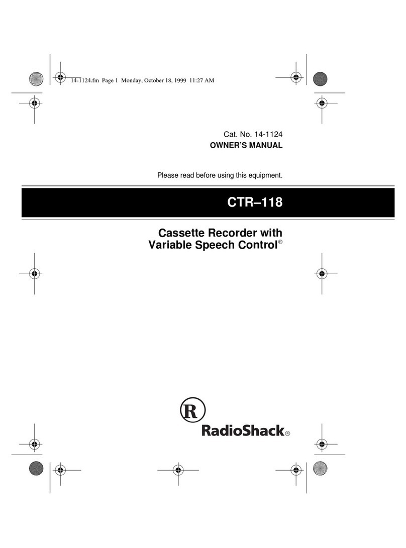 Radio Shack 14-1124 User manual