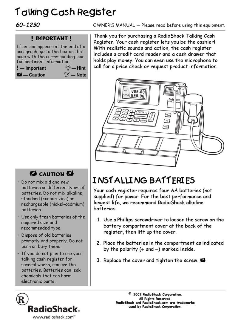 Radio Shack 60-1230 owner's manual
