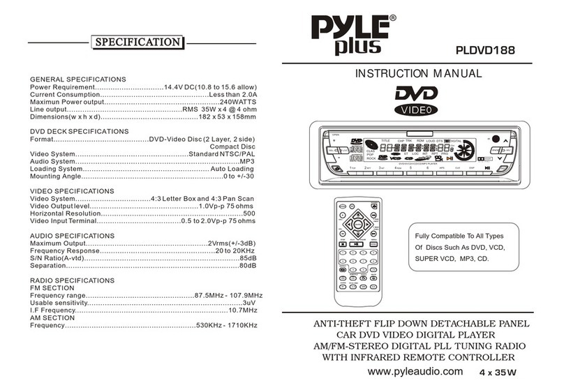 Pyle PLDVD188 User manual Pyle PLDVD188 User manual