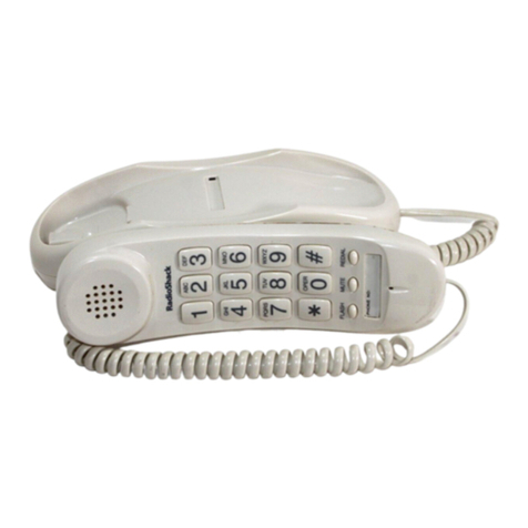 Radio Shack TRIM FONE ET-3222 owner's manual