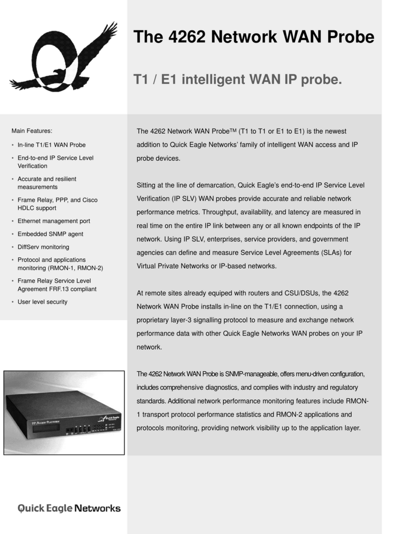 Quick Eagle Networks 4262 Specification sheet