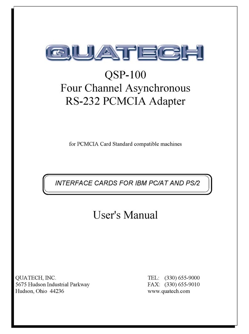 Quatech QSP-100 user manual