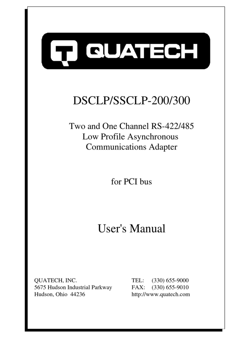 Quatech DSCLP-200 user manual