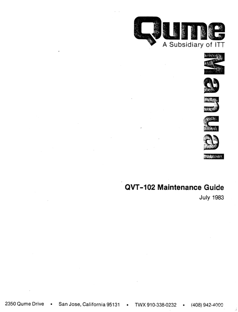 Qume QVT-102 Maintenance Guide