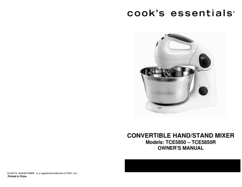 Cook's essentials TCE5850 owner's manual