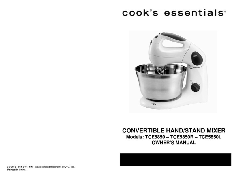 Cook's essentials TCE5850L owner's manual