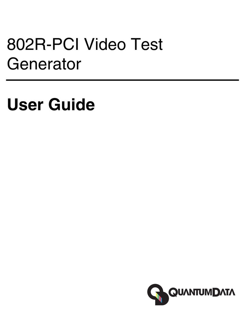 Quantum Data 802R-PCI User manual