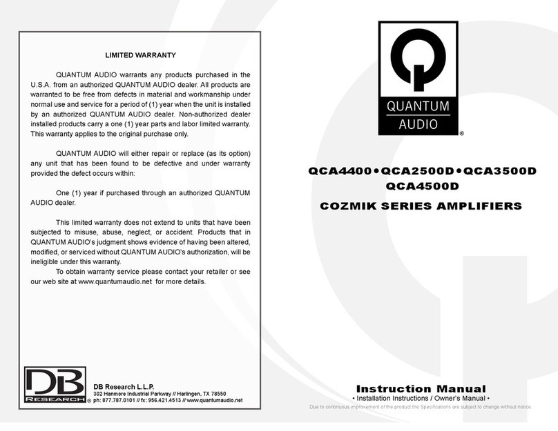 Quantum Audio QCA4400 Service manual