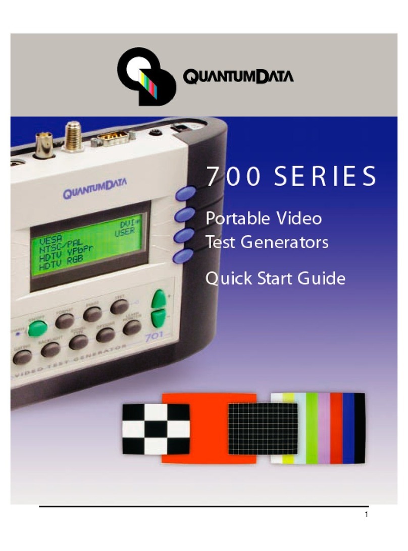 Quantum Data 700 quick start guide