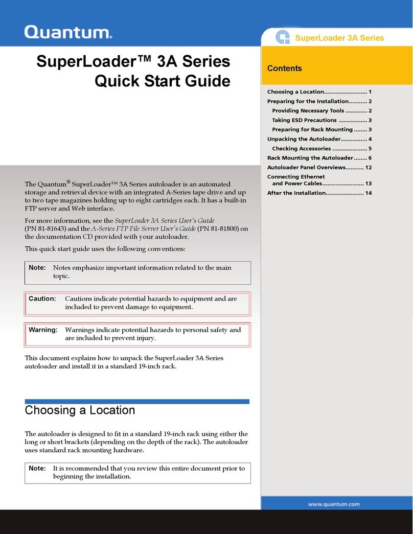Quantum SuperLoader 3A Series User manual