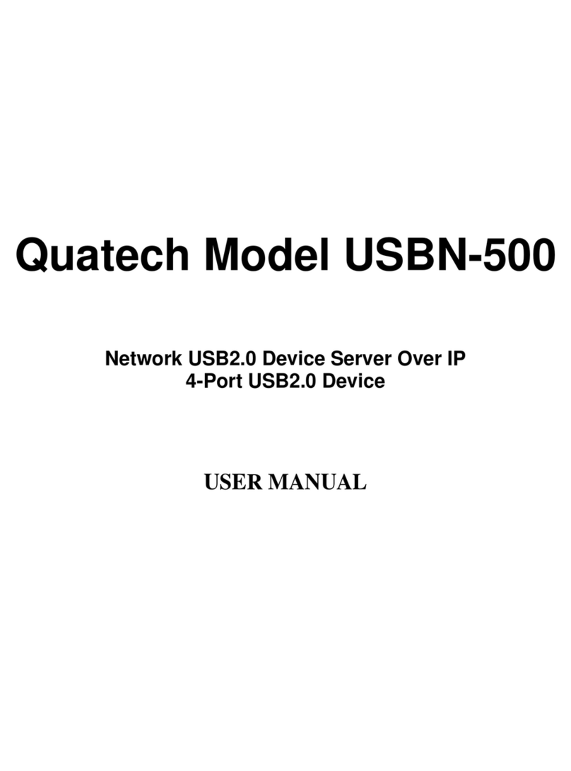 Quatech 4-Port USB 2.0 Device Server over IP... User manual