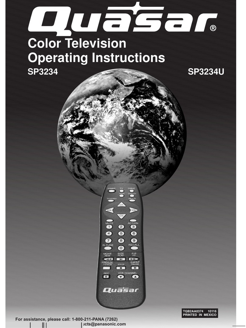 Quasar SP3234, SP3234U operating instructions