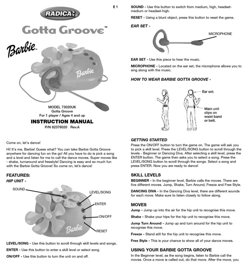 Radica Games Barbie 73020 User manual