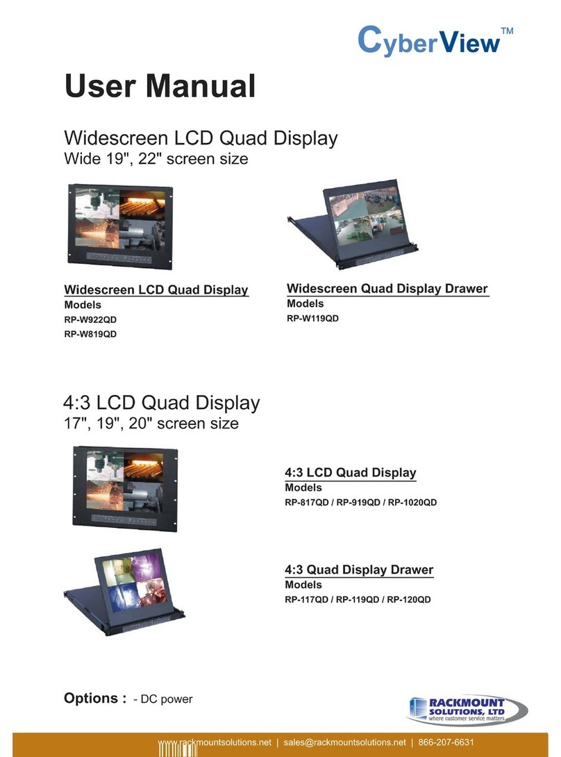 Rackmount CYBER VIEW RP-1020QD user manual