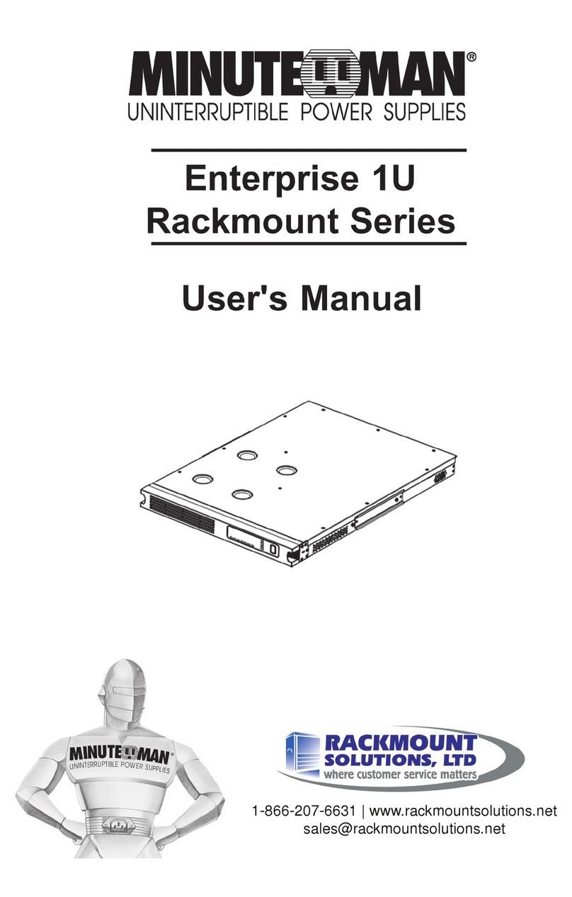 Minuteman E1000RM1U user manual