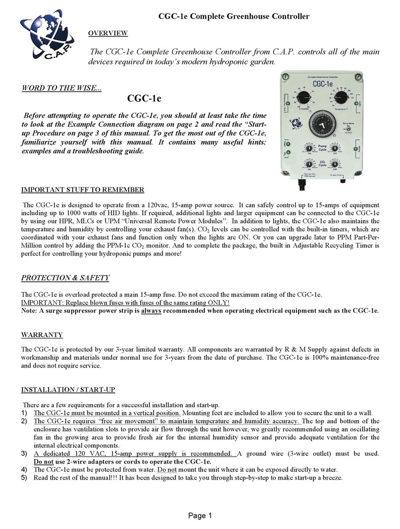 R & M Int'l. CGC-1e user manual R & M Int'l. CGC-1e user manual