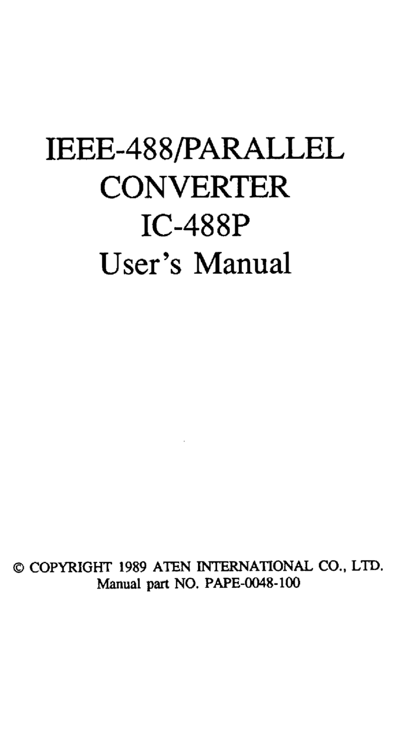 ATEN IEEE-488/Parallel Converter IC-488P user manual