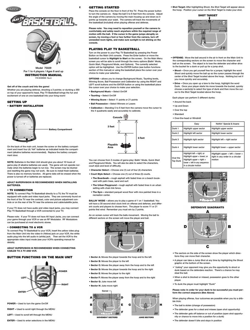 Radica Games 75029 instruction manual