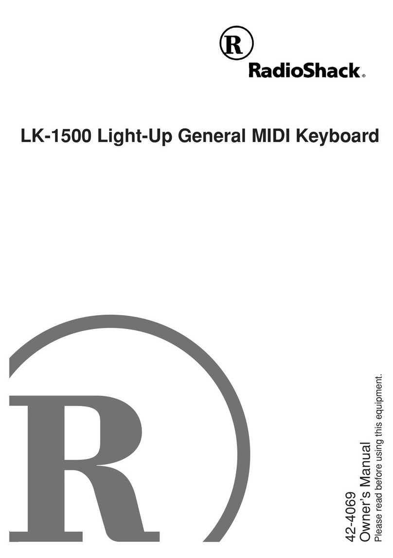 Radio Shack LK-1500 User manual Radio Shack LK-1500 User manual