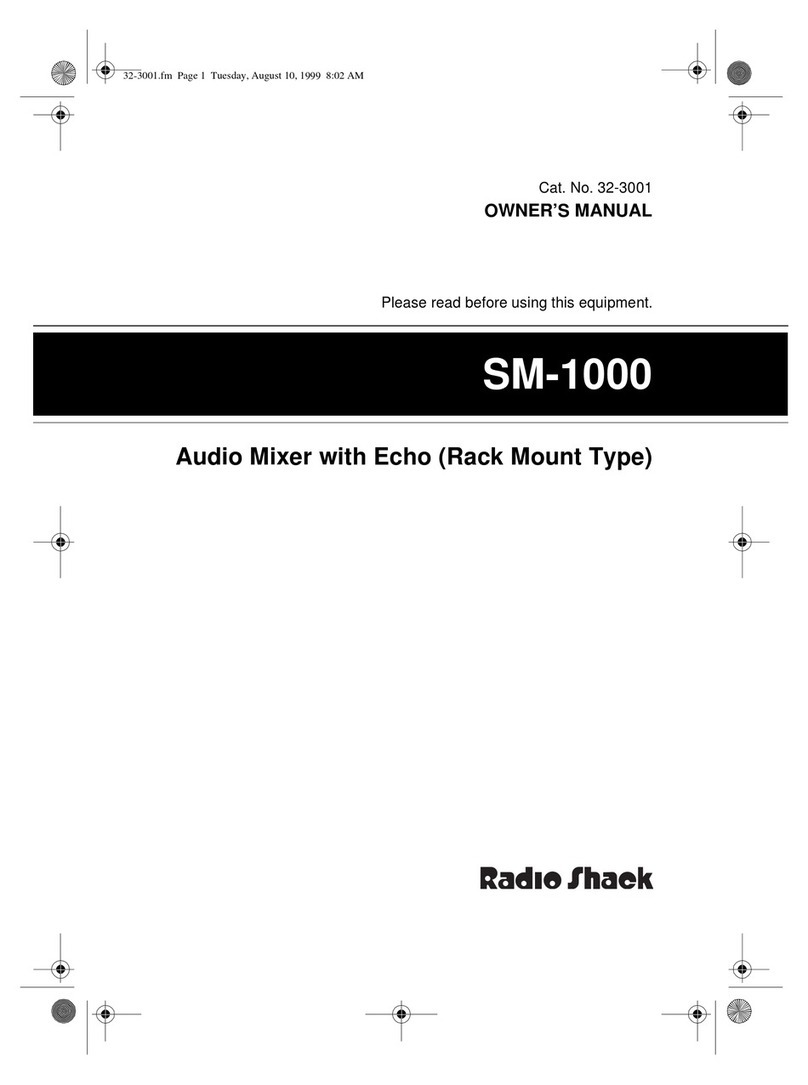 Radio Shack 32-3001 owner's manual