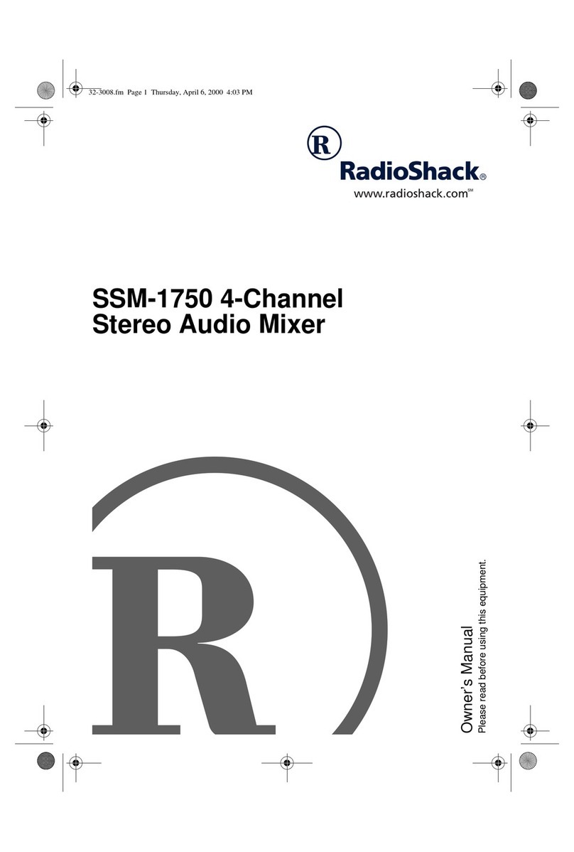 Radio Shack 4-CHANNEL STEREO SSM-1750 owner's manual