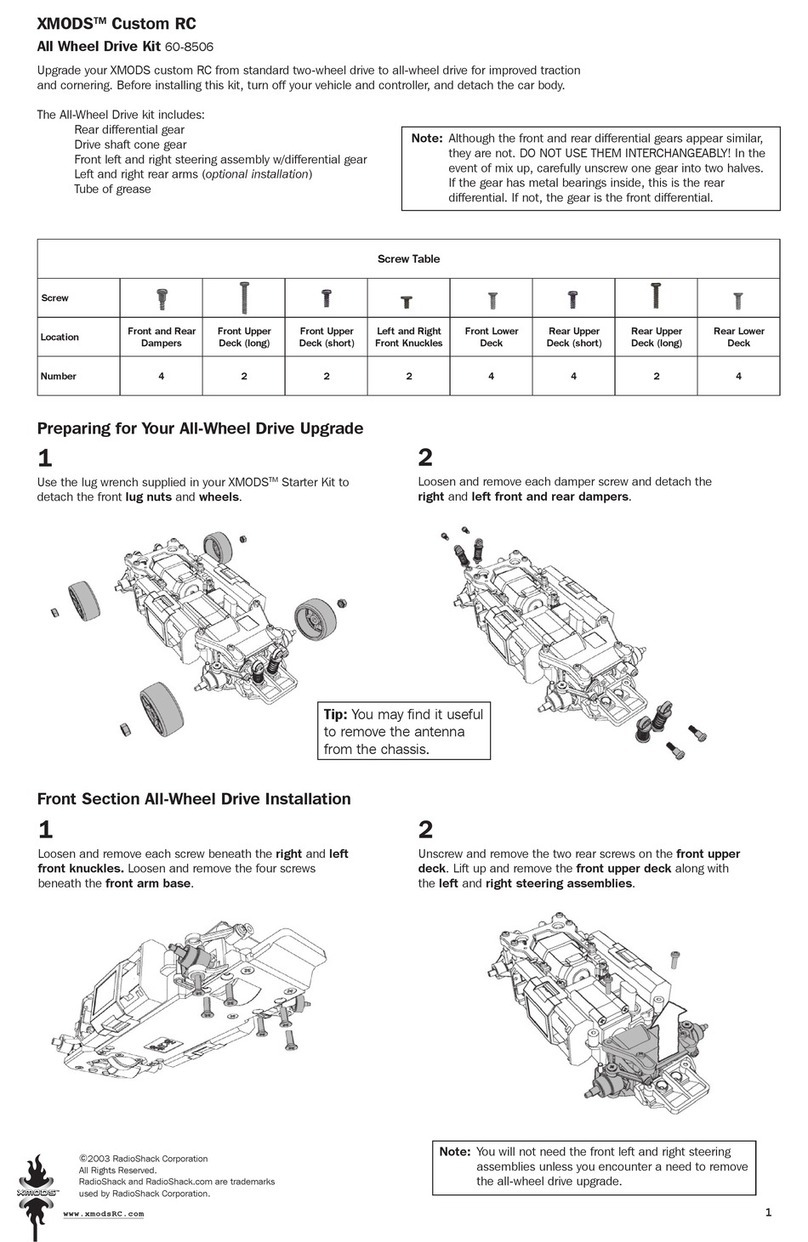 Radio Shack XMODS Custom RC manual