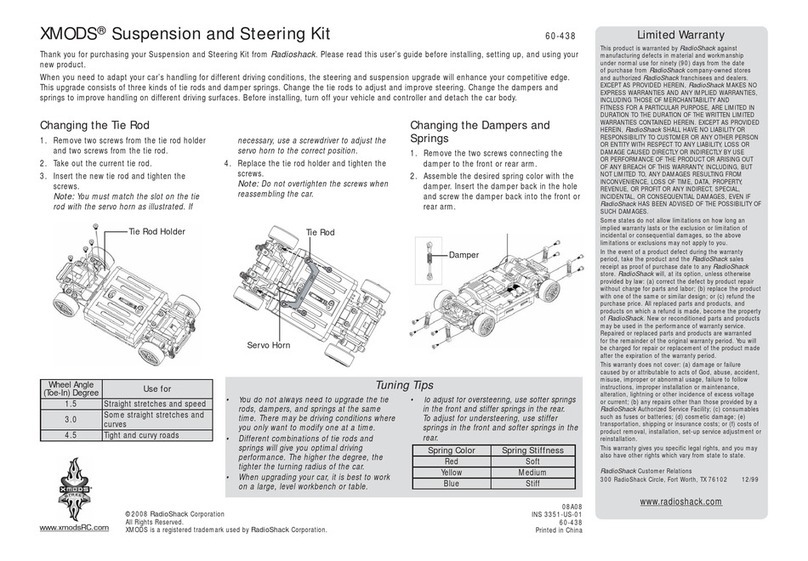 Radio Shack XMODS User manual