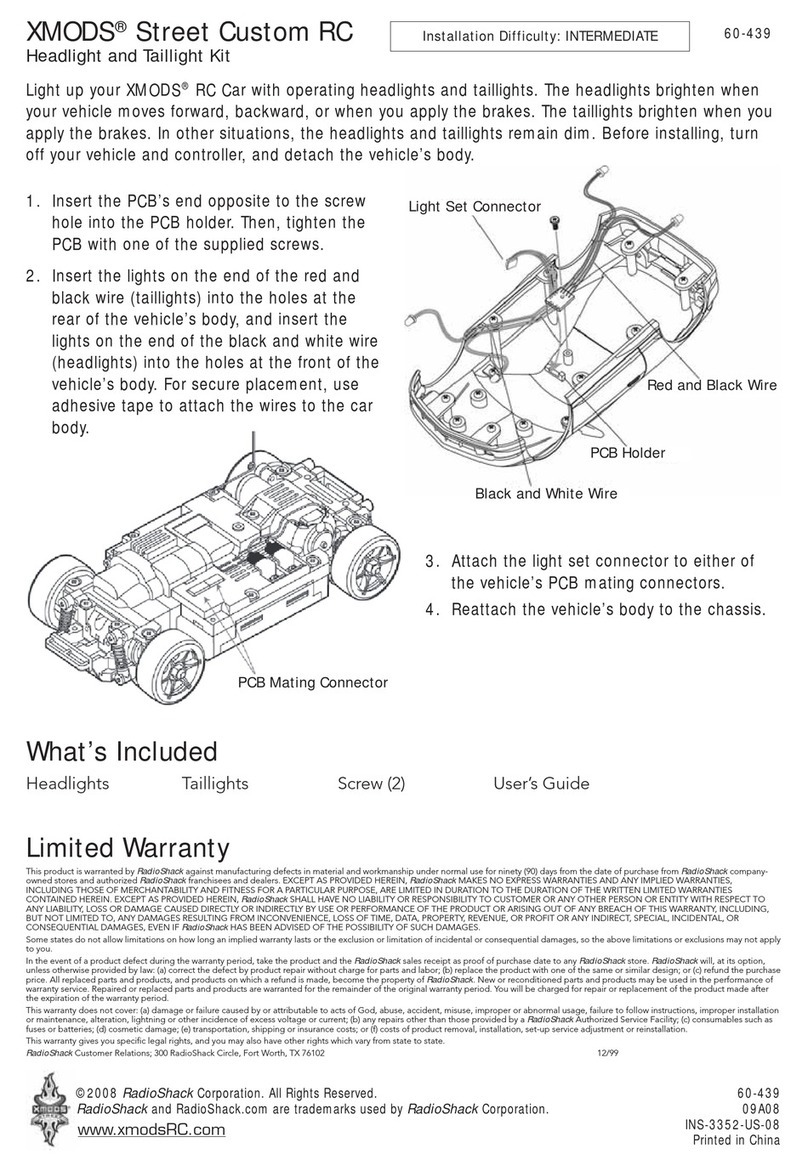 Radio Shack XMODS 60-439 User manual