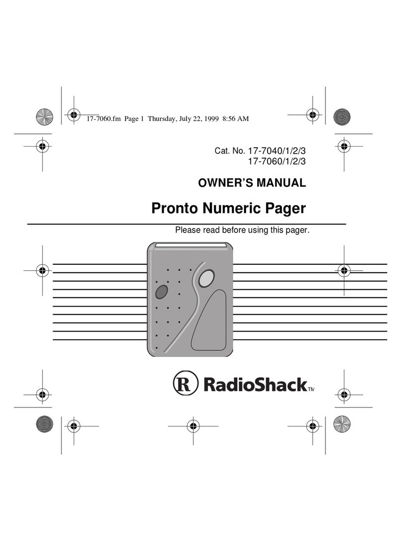 Radio Shack 17-7040 User manual Radio Shack 17-7040 User manual