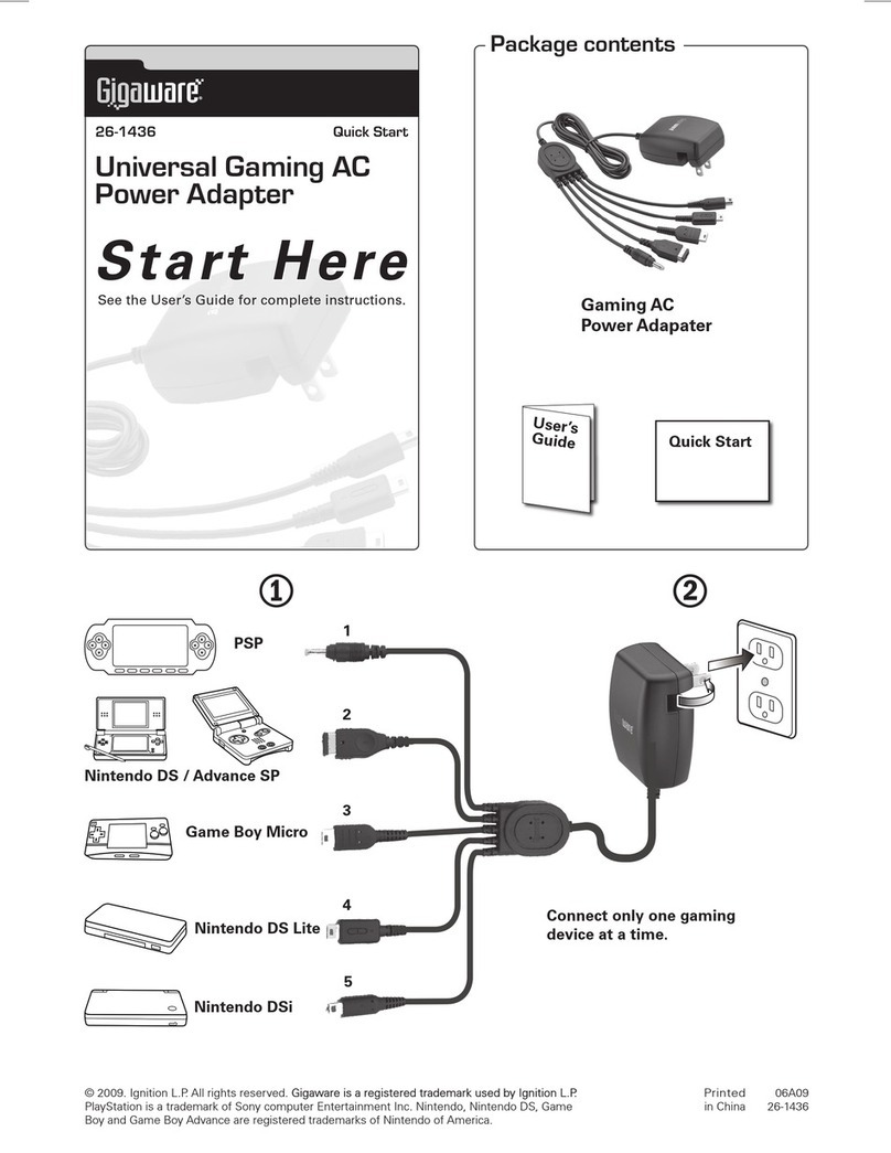 Gigaware Gigaware 26-1436 quick start guide