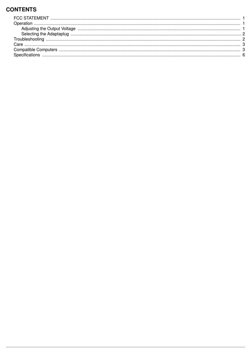 Radio Shack 6-24VDC User manual