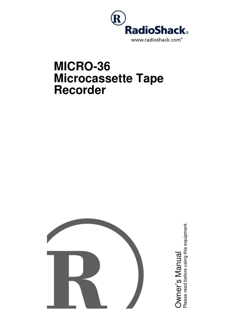 Radio Shack MICRO-36 User manual