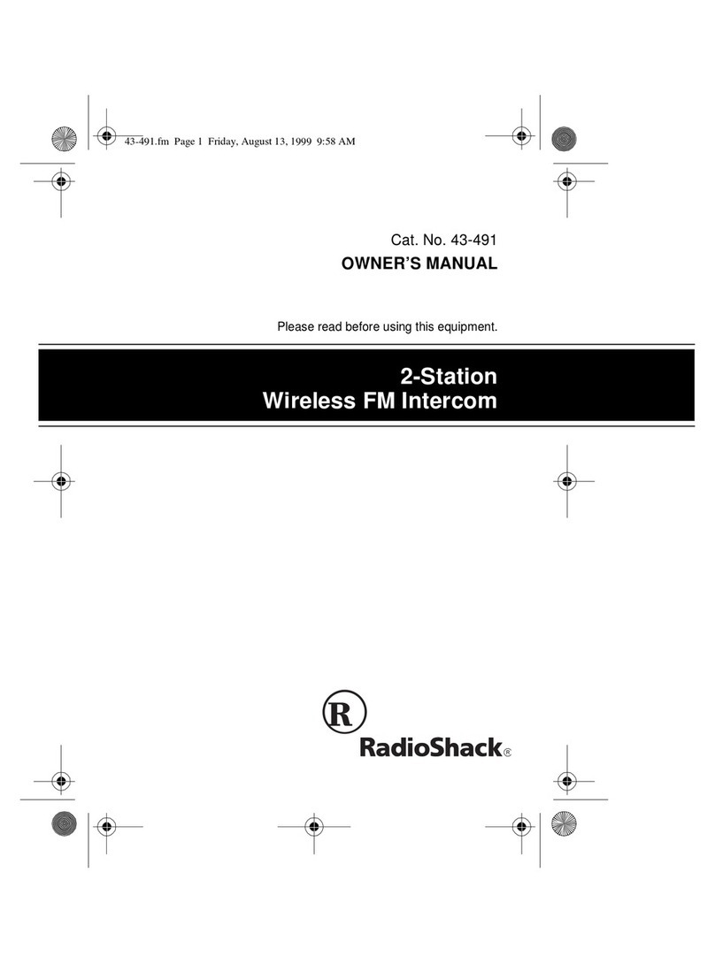 Radio Shack 43-491 User manual