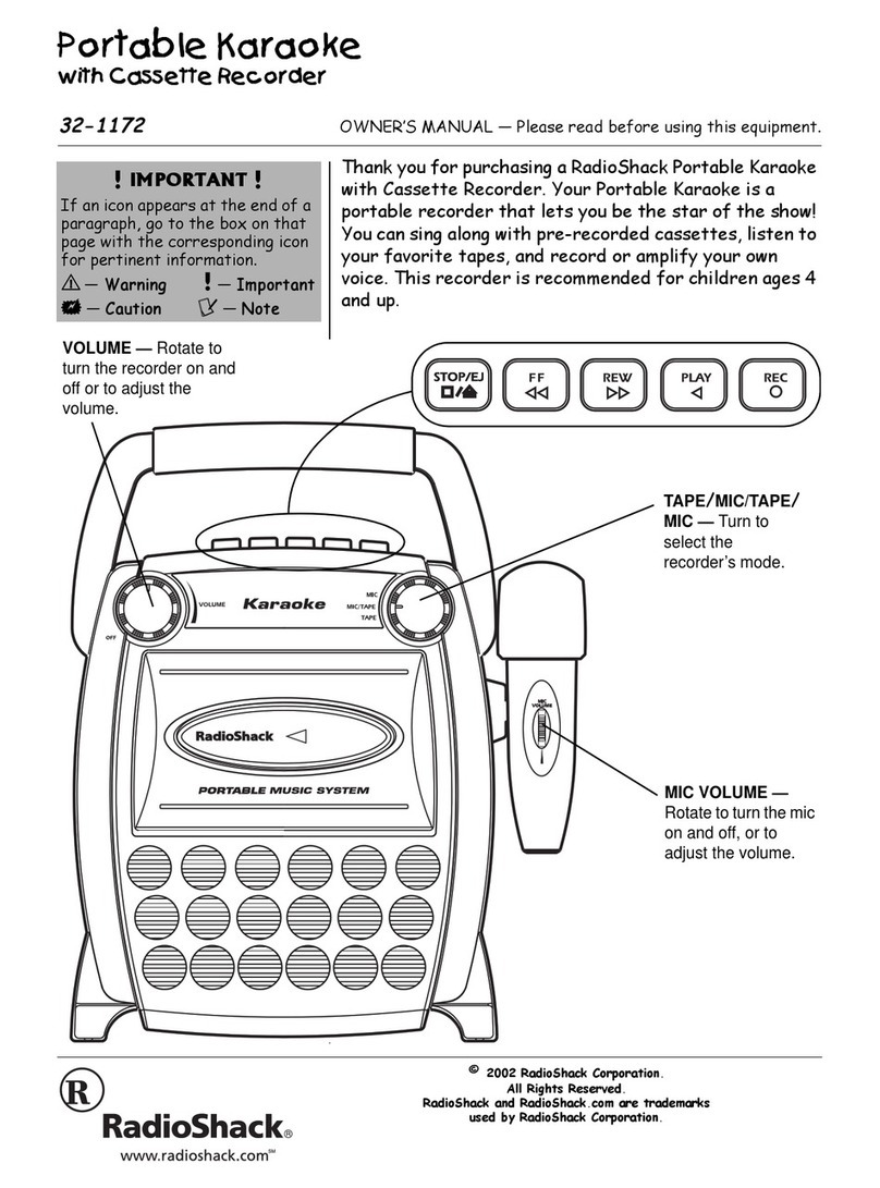 Radio Shack 32-1172 User manual Radio Shack 32-1172 User manual