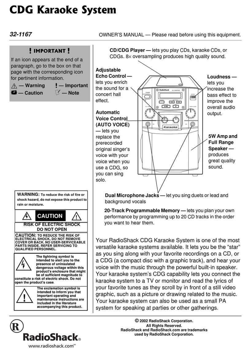 Radio Shack 32-1167 owner's manual
