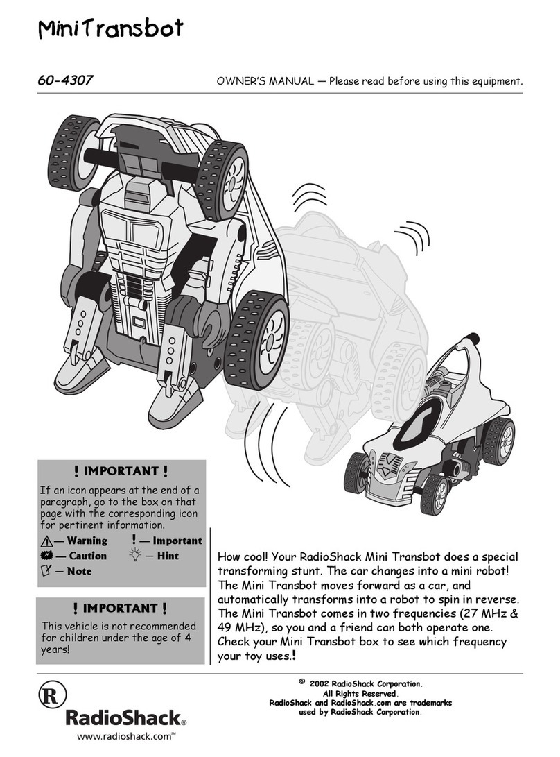 Radio Shack Mini Transbot 60-4307 User manual