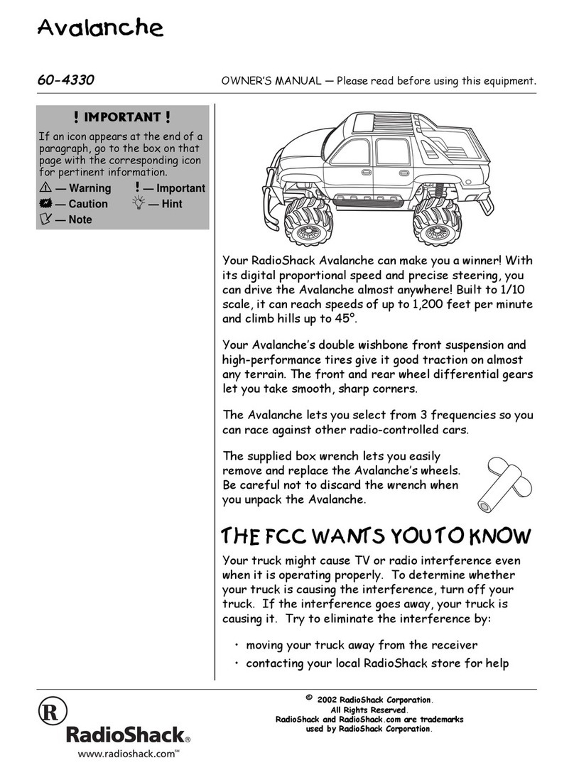 Radio Shack Avalanche 60-4330 User manual