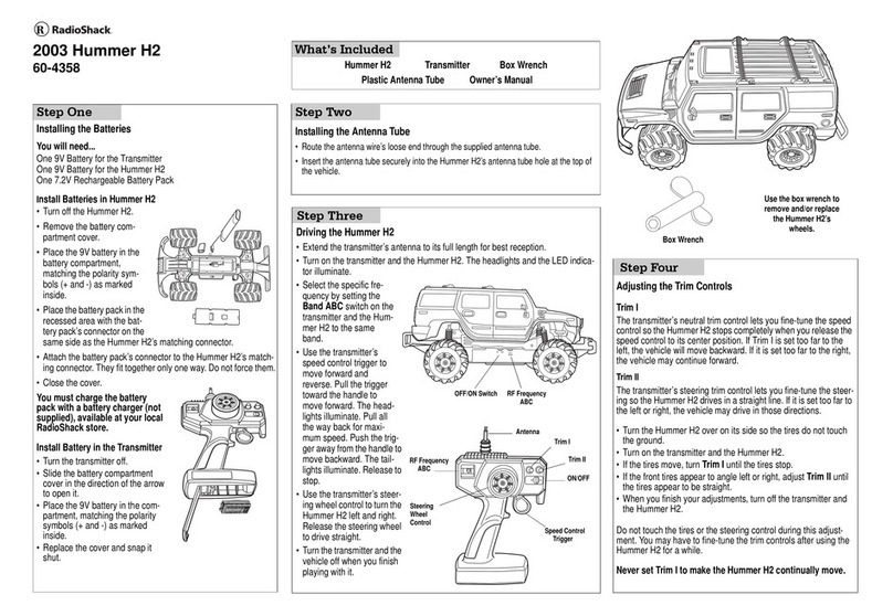 Radio Shack 60-4358 User manual