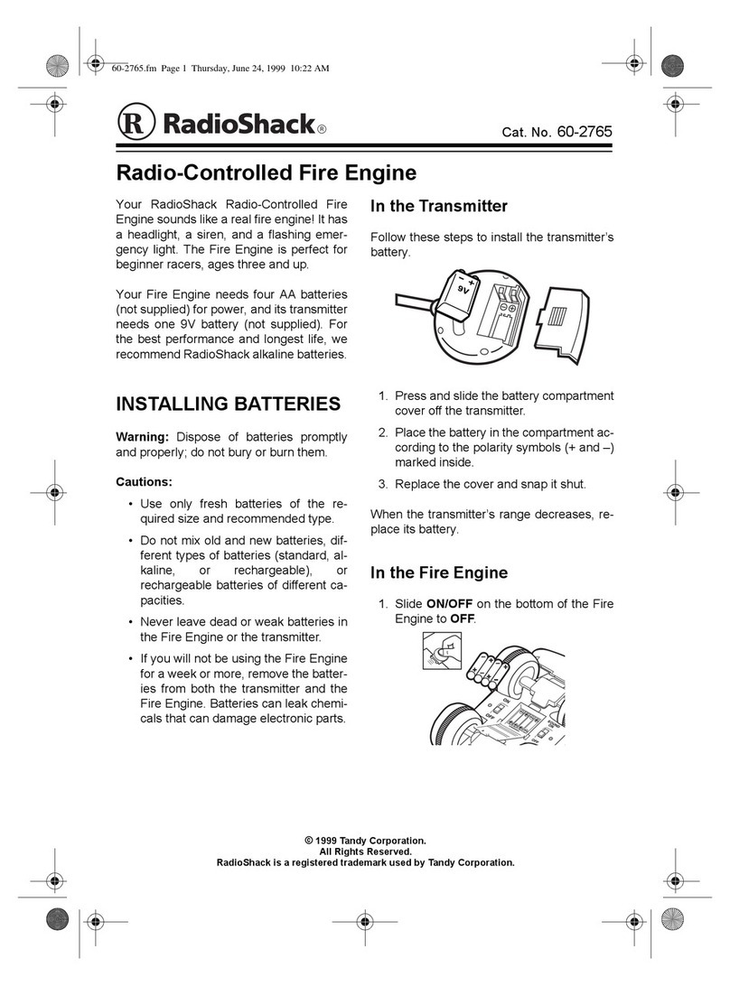 Radio Shack 60-2765 User manual