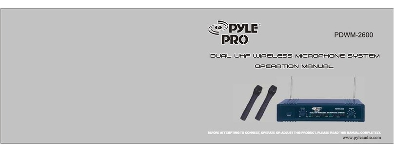 Pyle Pro PDWM-2600 User manual Pyle Pro PDWM-2600 User manual