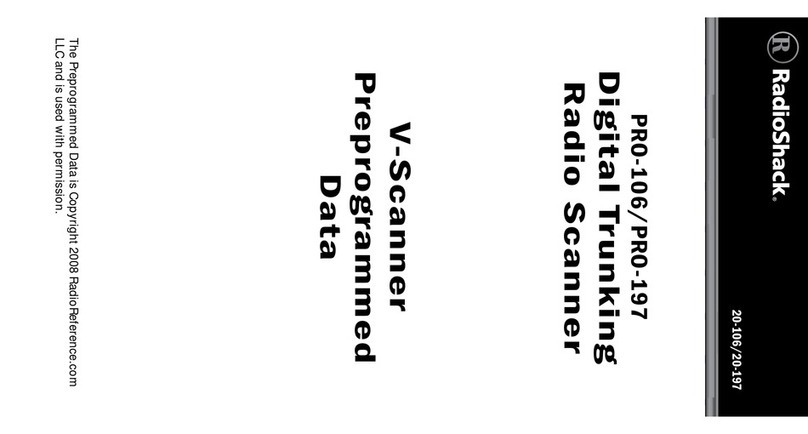 Radio Shack 20-106 User manual Radio Shack 20-106 User manual