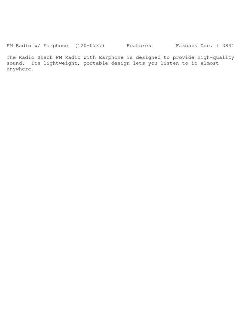 Radio Shack 120-0737 user manual Radio Shack 120-0737 user manual