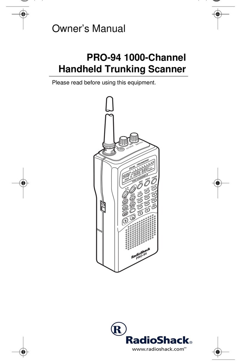 Radio Shack PRO-94 owner's manual