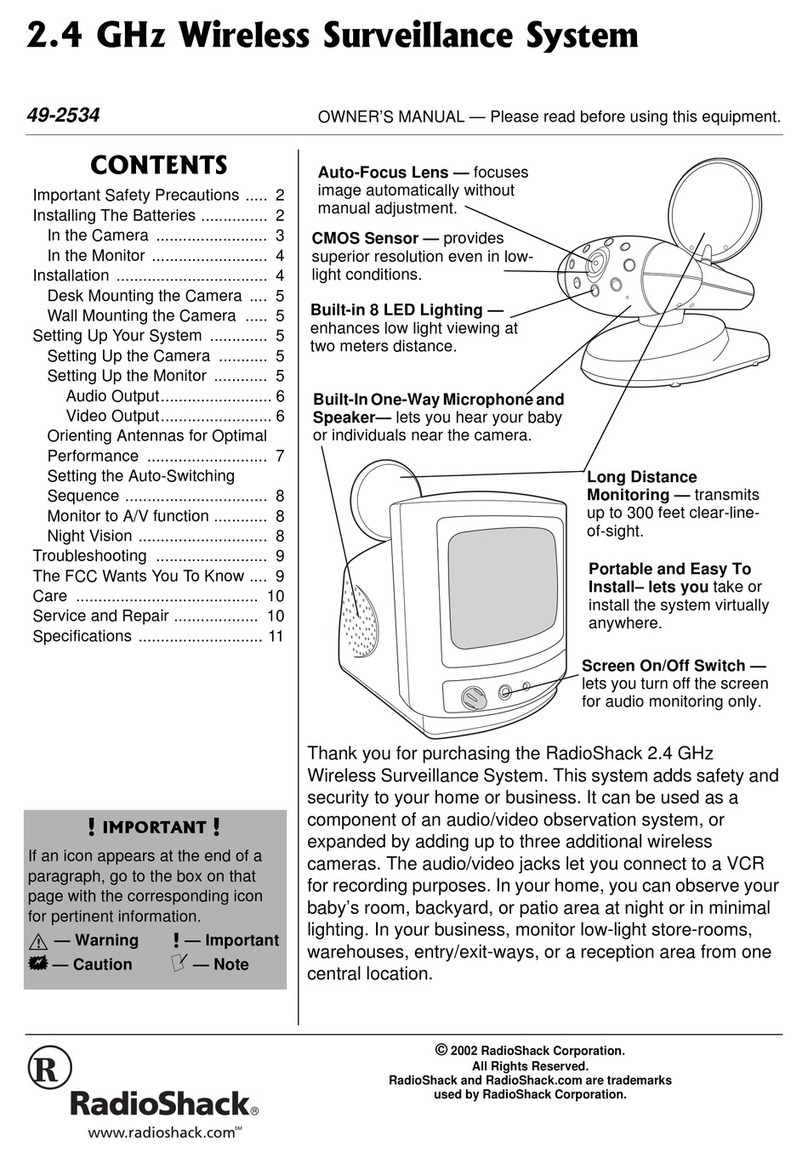 Radio Shack 49-2534 owner's manual