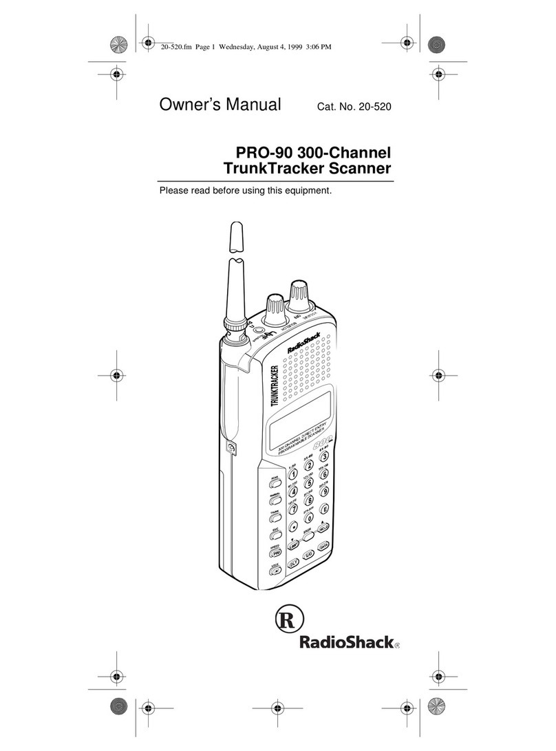 Radio Shack PRO-90 User manual